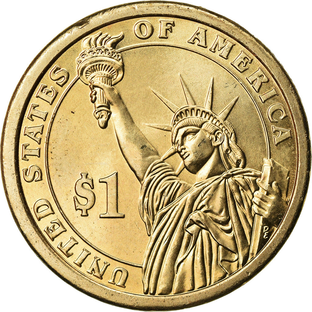 Coin, United States, Dollar, 2010, Andrew Johnson, U.S. Mint, Philadelphia,