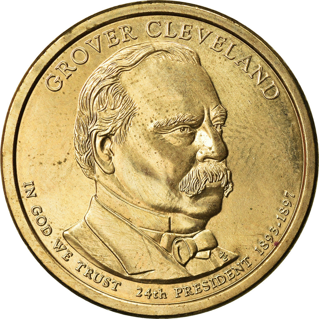 Coin, United States, Dollar, 2012, U.S. Mint, Grover Cleveland, MS(63)