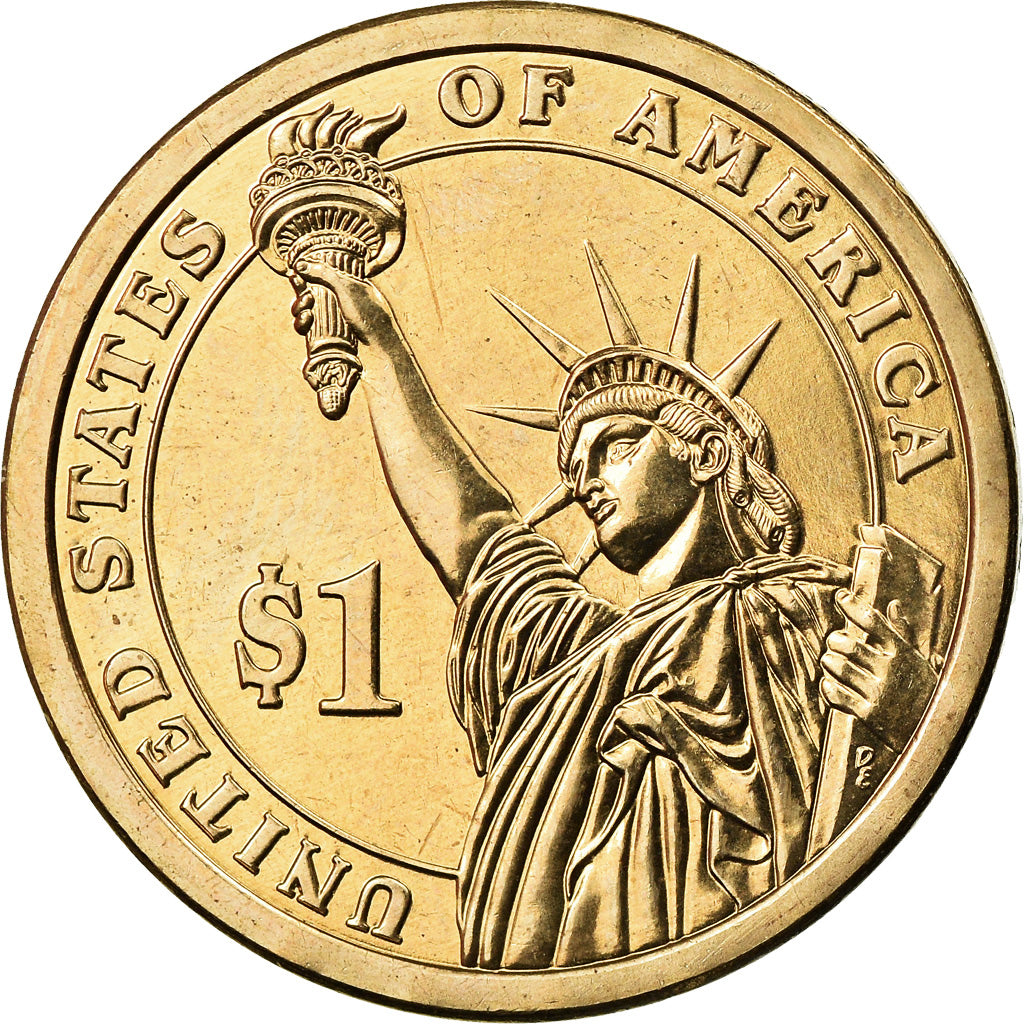 Coin, United States, Dollar, 2012, U.S. Mint, Benjamin Harrison, MS(63)