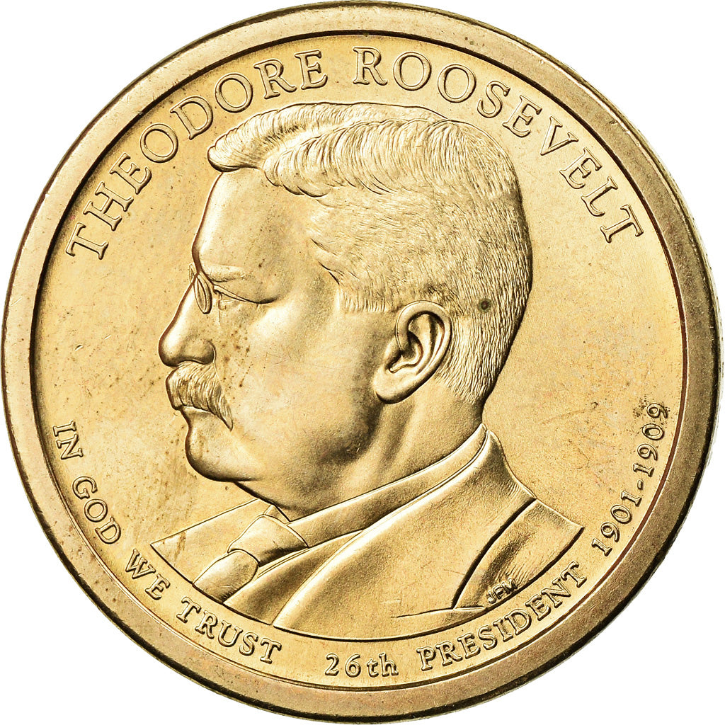 Monnaie, États-Unis, Dollar, 2013, U.S. Mint, Theodore Roosevelt, SPL