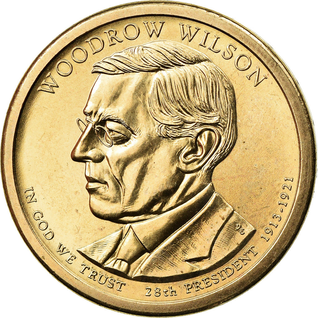 Moeda, Estados Unidos da América, Dollar, 2013, U.S. Mint, Woodrow Wilson