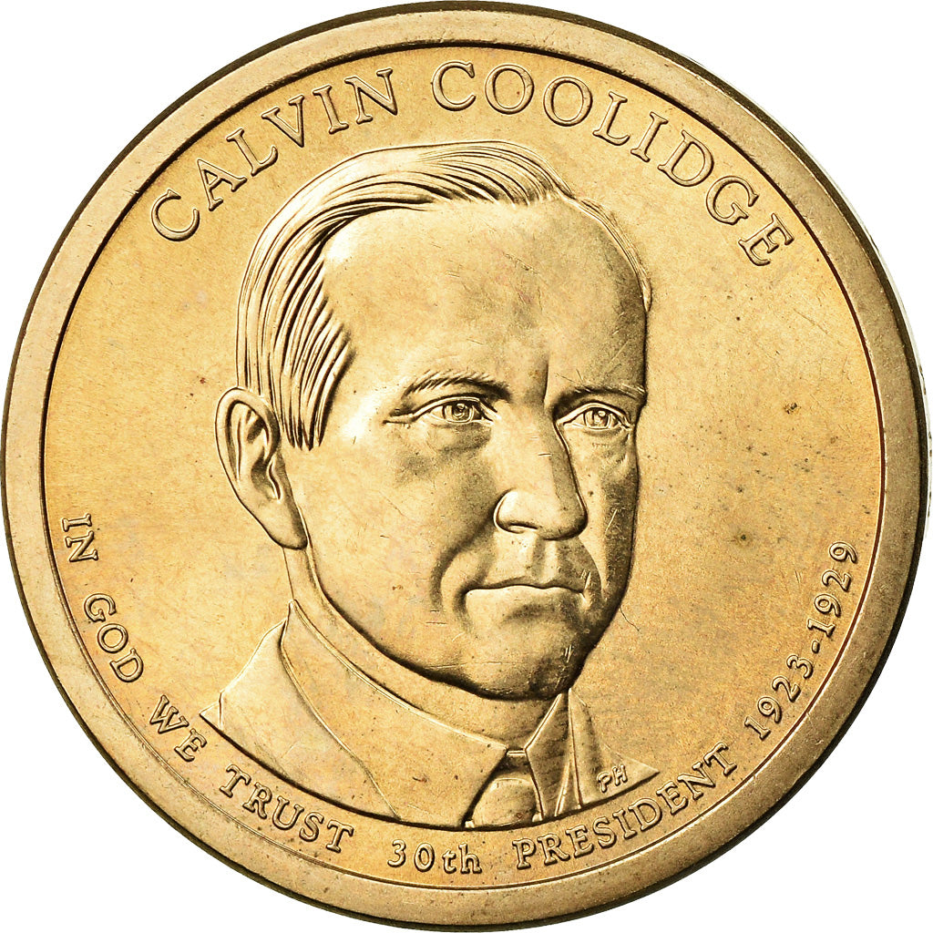 Moeda, Estados Unidos da América, Dollar, 2014, Philadelphia, Calvin Coolidge