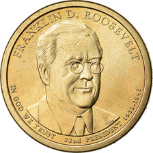 Coin, United States, Dollar, 2014, U.S. Mint, Franklin D. Roosevelt, MS(63)