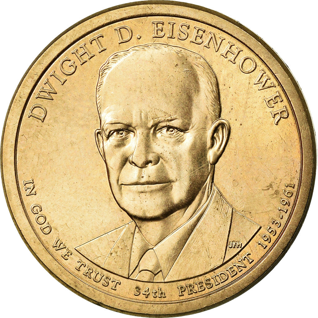 Coin, United States, Dollar, 2015, U.S. Mint, Dwight D. Eisenhower, MS(63)