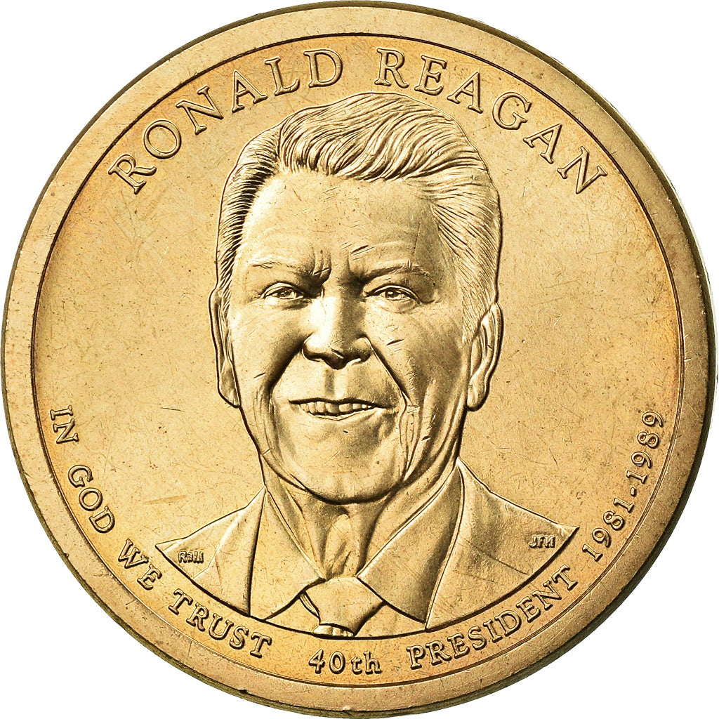 Coin, United States, Dollar, 2016, U.S. Mint, Ronald Reagan, MS(63)