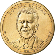 Coin, United States, Dollar, 2016, U.S. Mint, Ronald Reagan, MS(63)