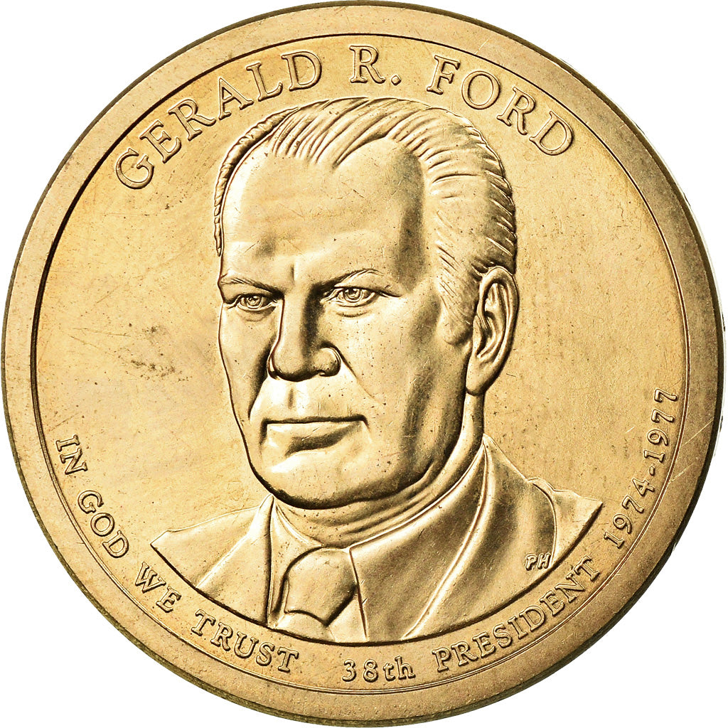 Coin, United States, Dollar, 2016, U.S. Mint, Gerald R. Ford, MS(63)