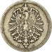 Moneta, GERMANIA - IMPERO, Wilhelm I, 5 Pfennig, 1889, Karlsruhe, MB