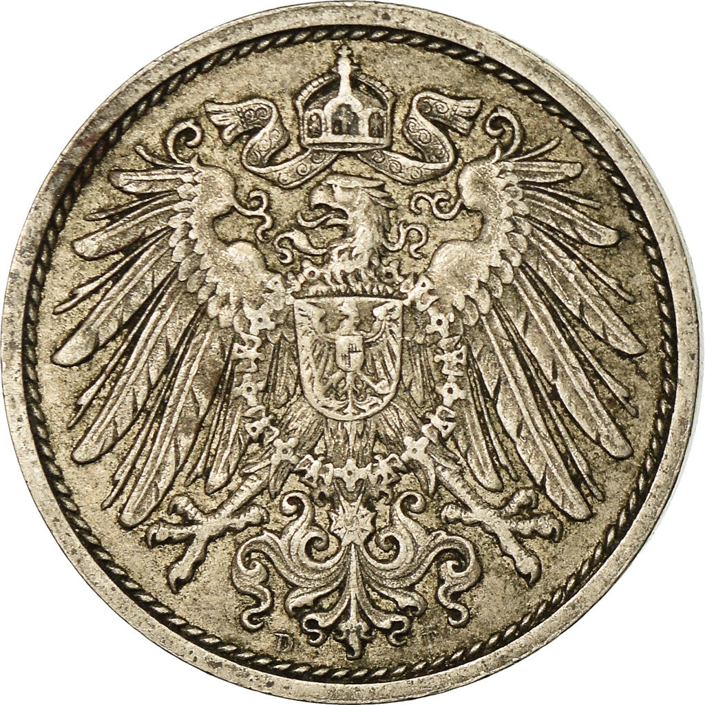 Moneta, GERMANIA - IMPERO, Wilhelm II, 10 Pfennig, 1900, Munich, BB