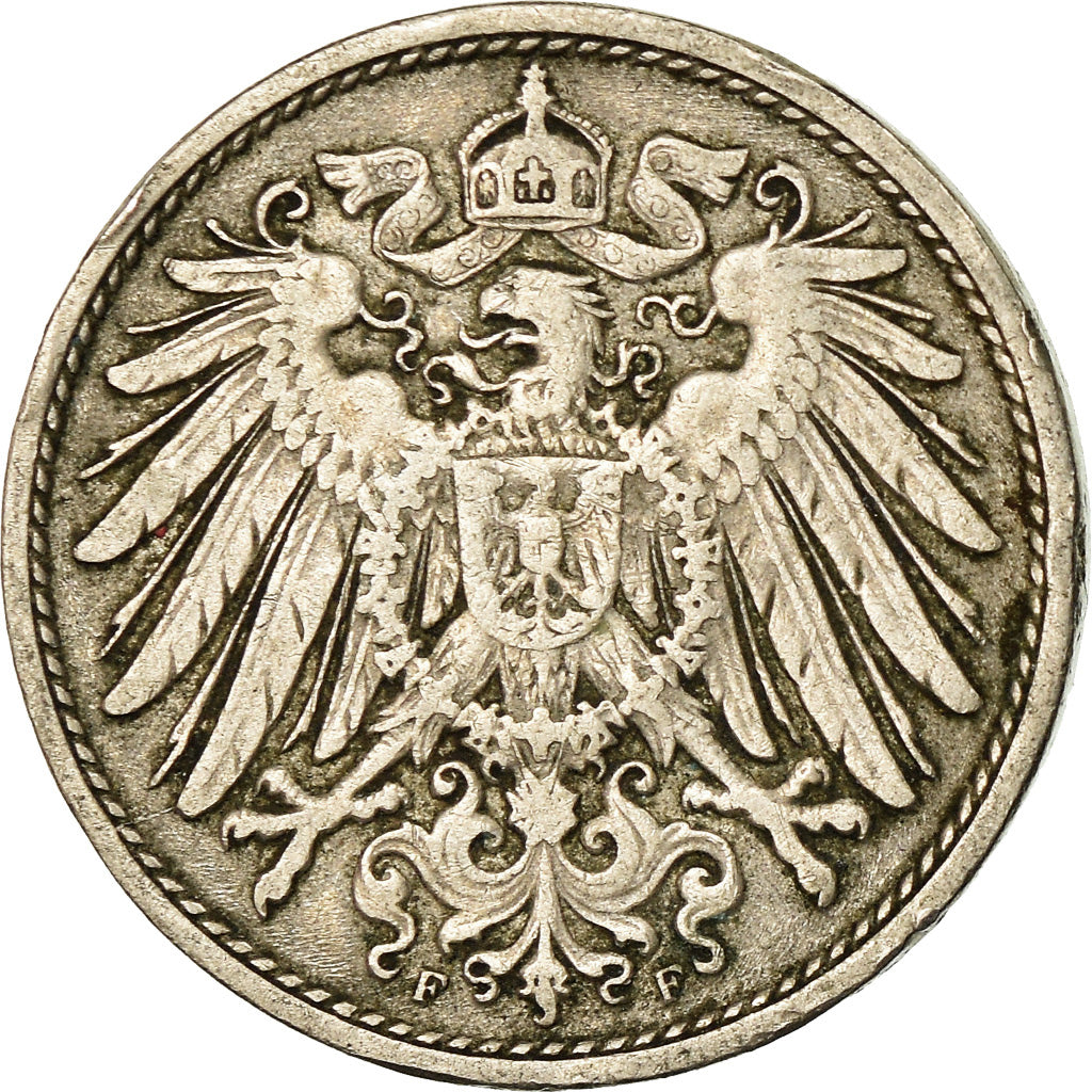 Coin, GERMANY - EMPIRE, Wilhelm II, 10 Pfennig, 1902, Stuttgart, EF(40-45)