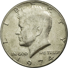Coin, United States, Kennedy Half Dollar, Half Dollar, 1974, U.S. Mint