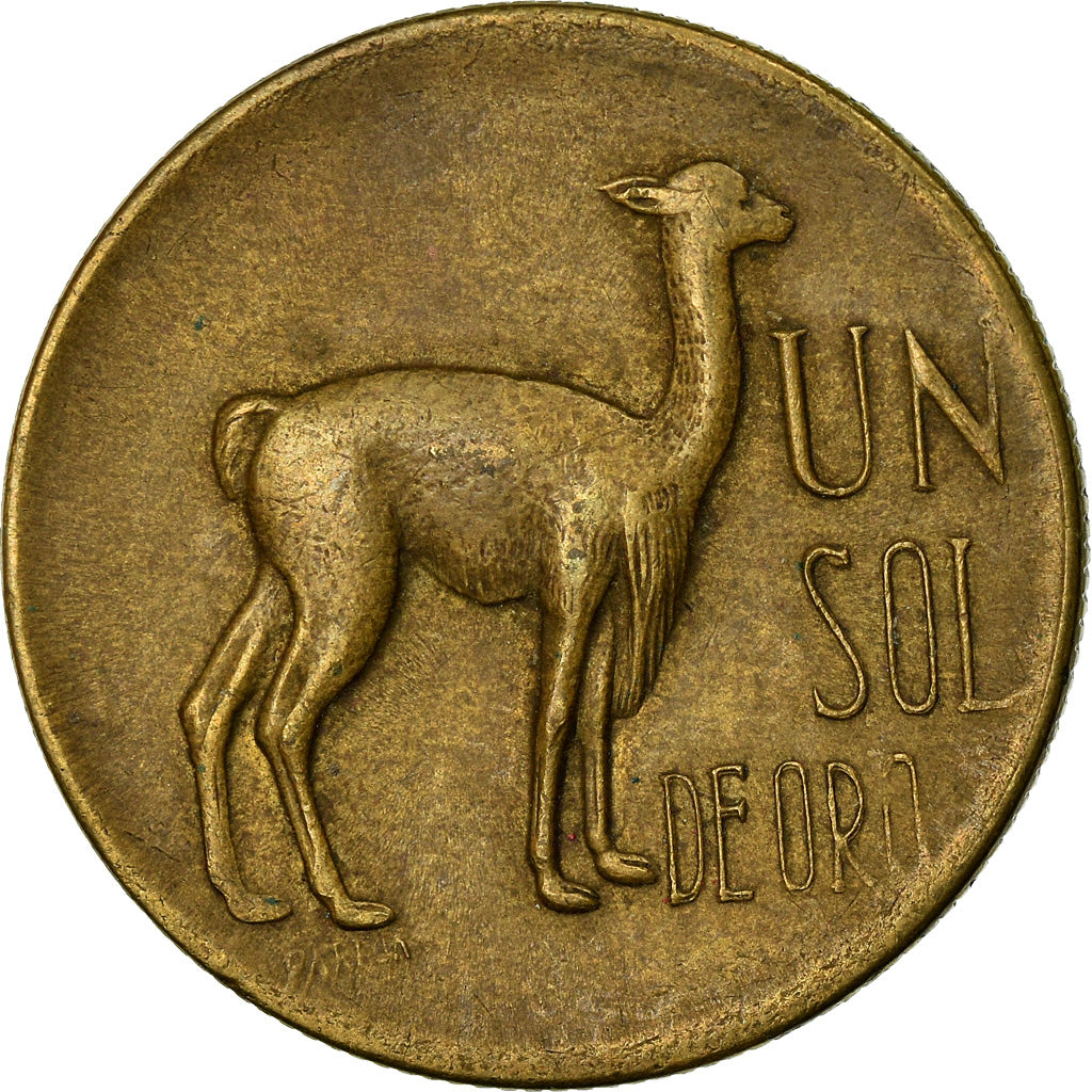 Coin, Peru, Sol, 1968, EF(40-45), Brass, KM:248