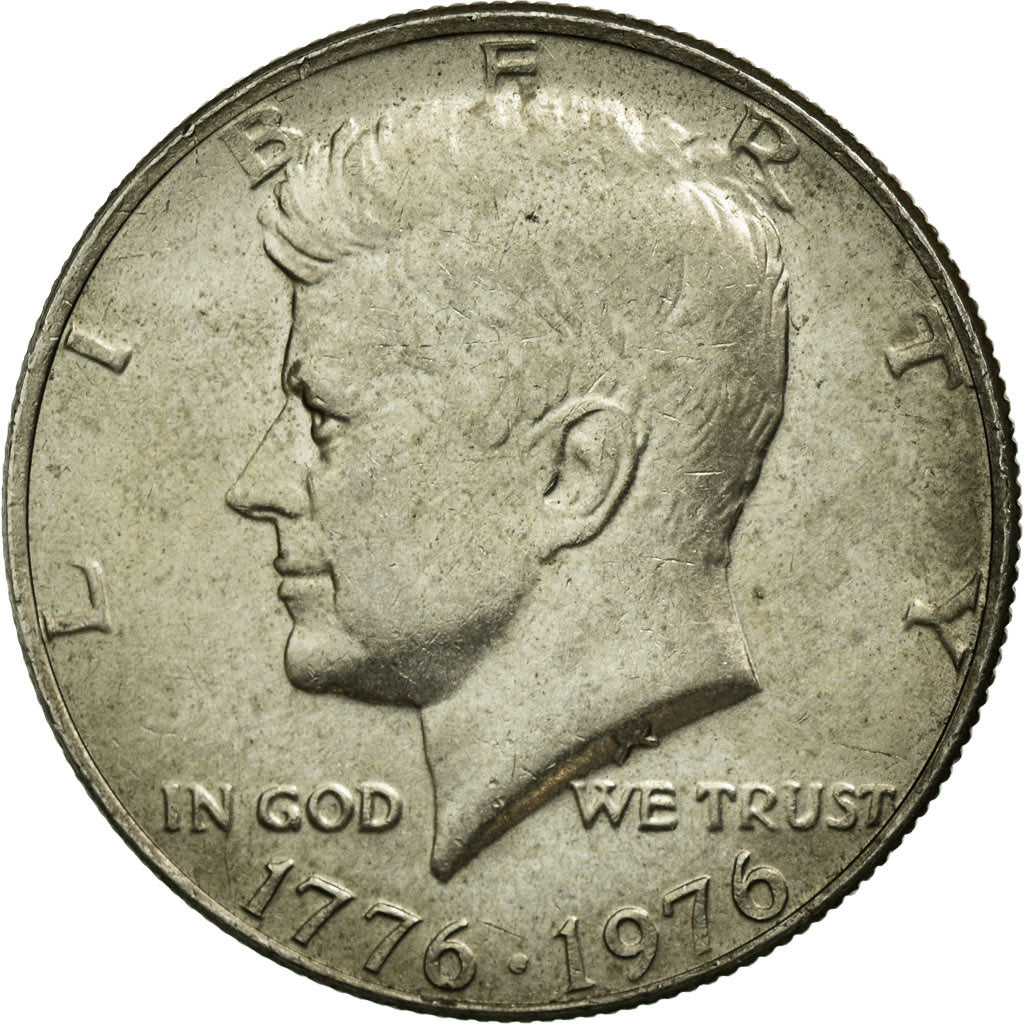 Coin, United States, Kennedy Half Dollar, Half Dollar, 1976, U.S. Mint