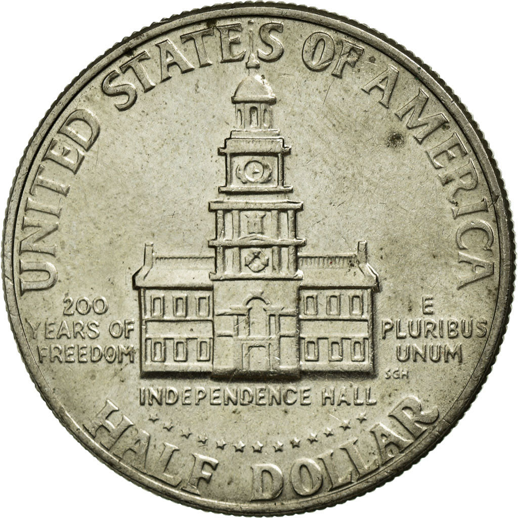 Coin, United States, Kennedy Half Dollar, Half Dollar, 1976, U.S. Mint