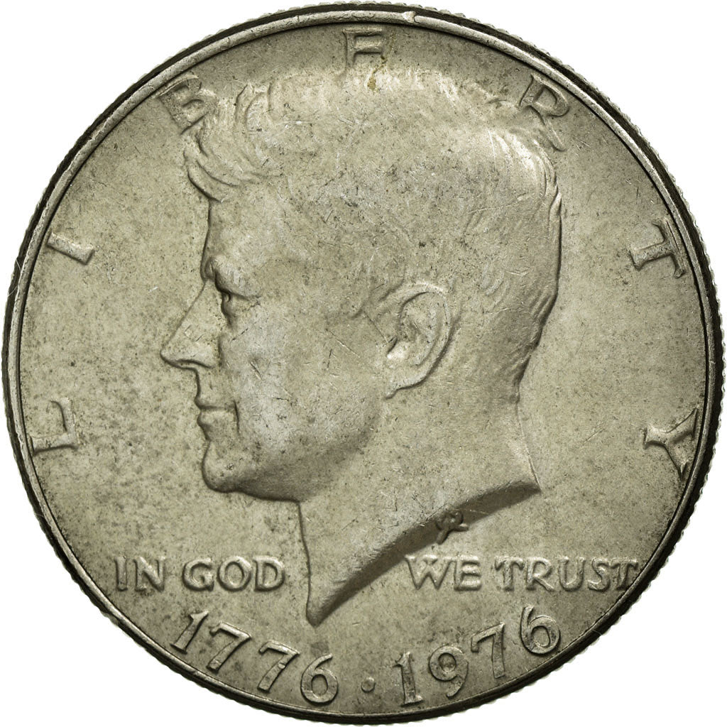 Coin, United States, Kennedy Half Dollar, Half Dollar, 1976, U.S. Mint