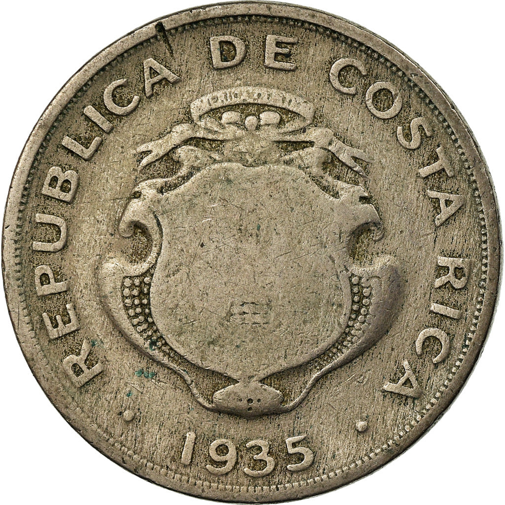 Monnaie, Costa Rica, Colon, 1935, TB, Copper-nickel, KM:173