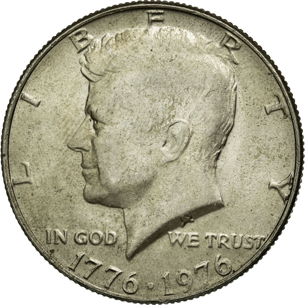 Coin, United States, Kennedy Half Dollar, Half Dollar, 1976, U.S. Mint