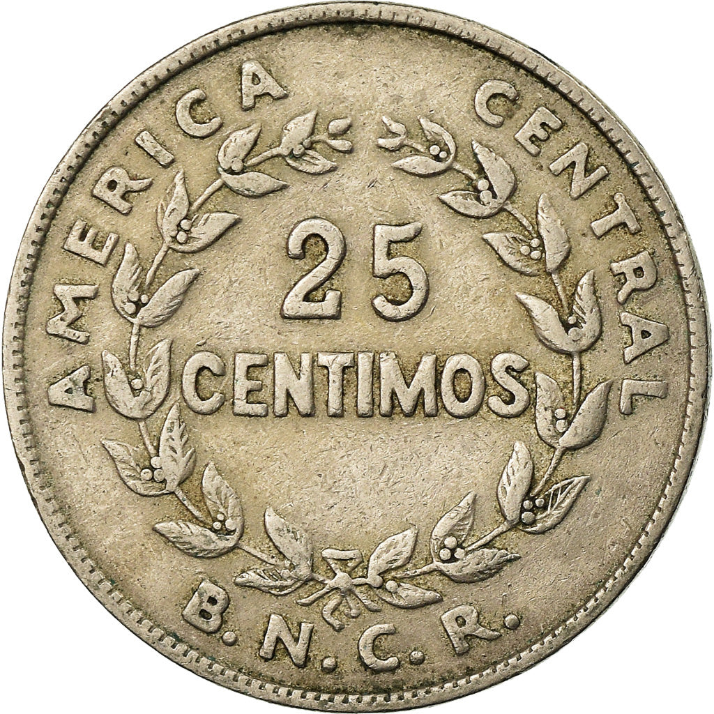 Coin, Costa Rica, 25 Centimos, 1948, VF(30-35), Copper-nickel, KM:175