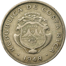Moneda, Costa Rica, 50 Centimos, 1948, BC+, Cobre - níquel, KM:176