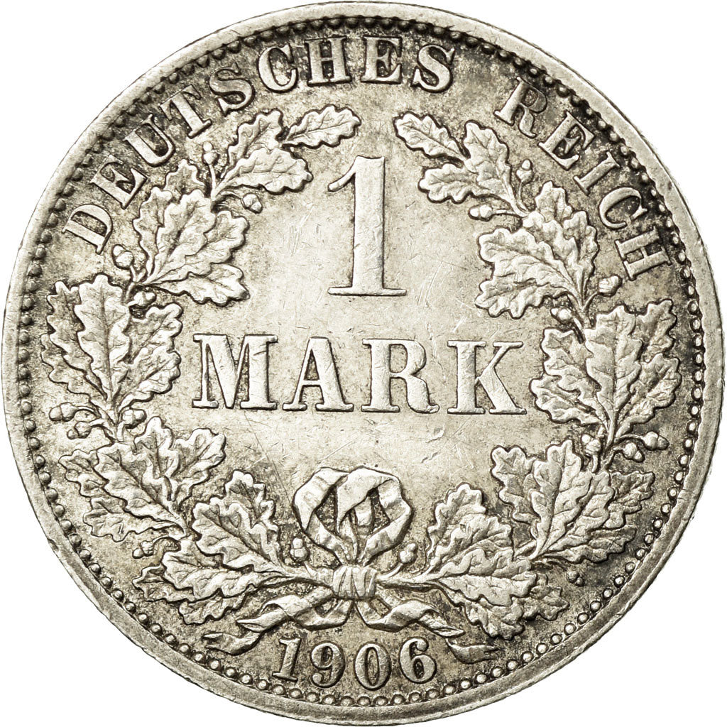 Coin, GERMANY - EMPIRE, Wilhelm II, Mark, 1906, Berlin, EF(40-45), Silver, KM:14
