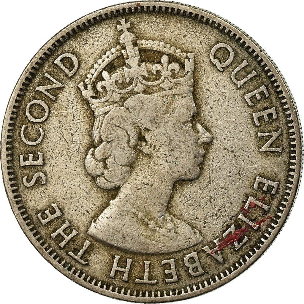Coin, Cyprus, 100 Mils, 1955, EF(40-45), Copper-nickel, KM:37