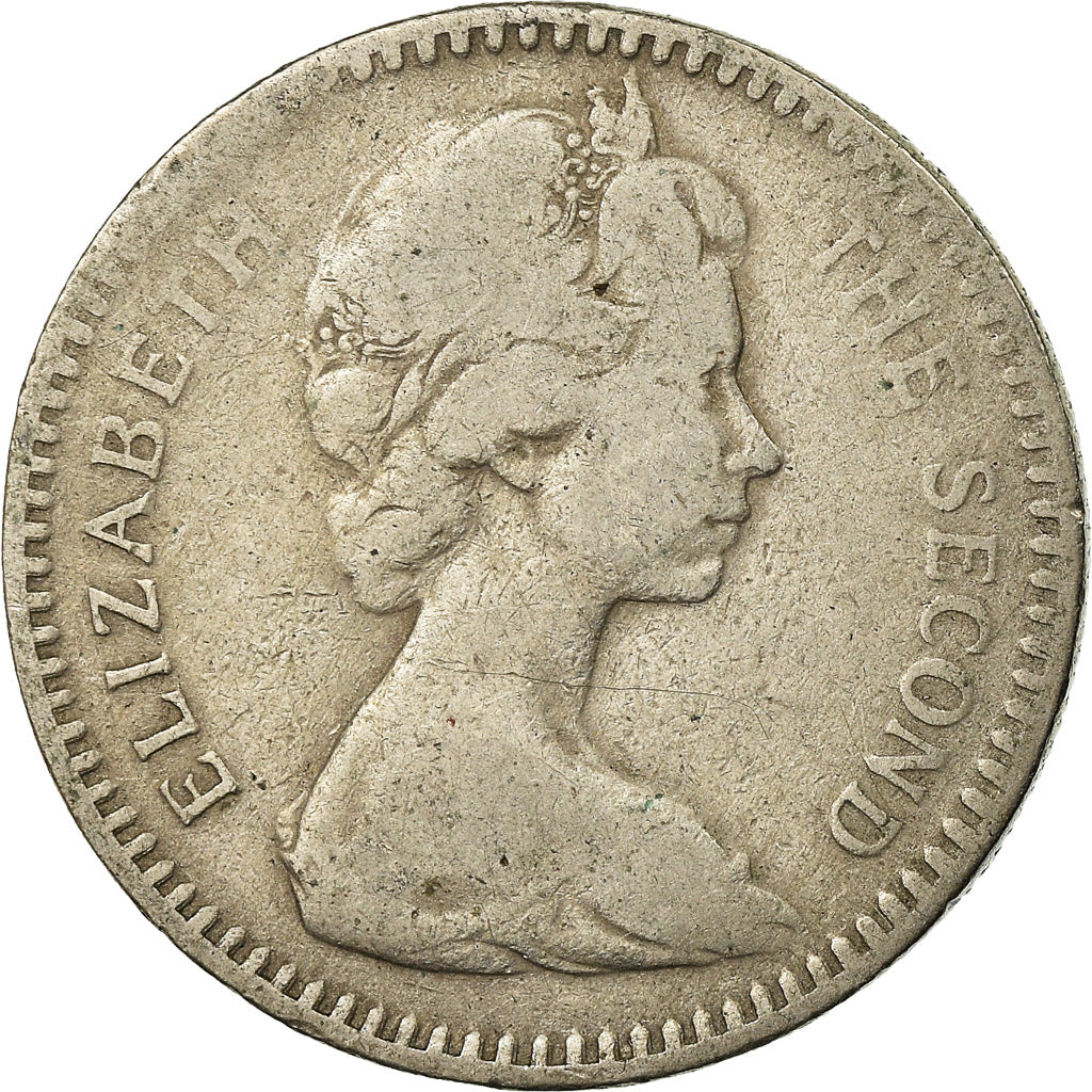 Coin, Rhodesia, Elizabeth II, 2 Shillings = 20 Cents, 1964, British Royal Mint