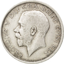 GREAT BRITAIN, 1/2 Crown, 1918, KM #818.1, EF(40-45), Silver, 32.3, 14.07