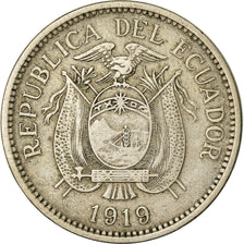 Coin, Ecuador, 10 Centavos, Diez, 1919, EF(40-45), Copper-nickel, KM:64