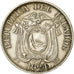Coin, Ecuador, 10 Centavos, Diez, 1924, Heaton, Birmingham, EF(40-45)