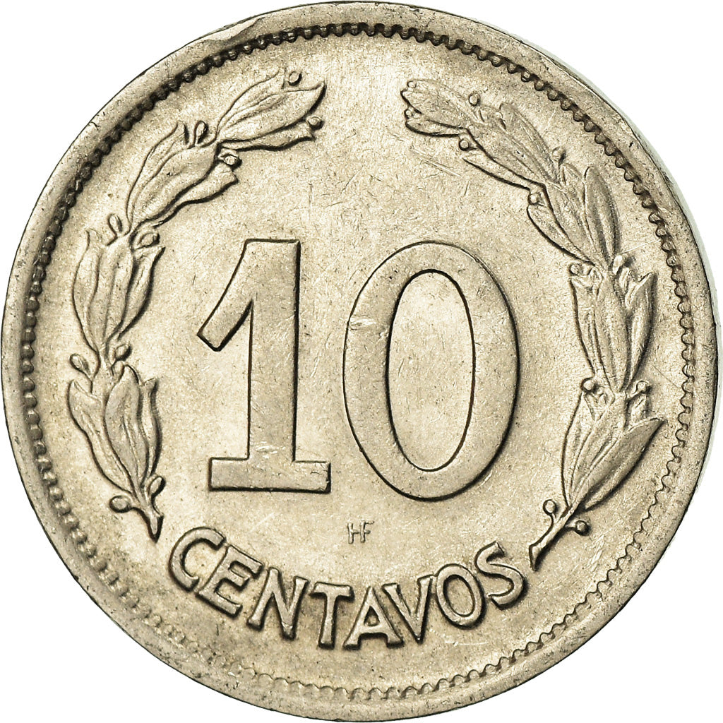 Monnaie, Équateur, 10 Centavos, Diez, 1937, Huguenin Freres, TTB, Nickel, KM:76