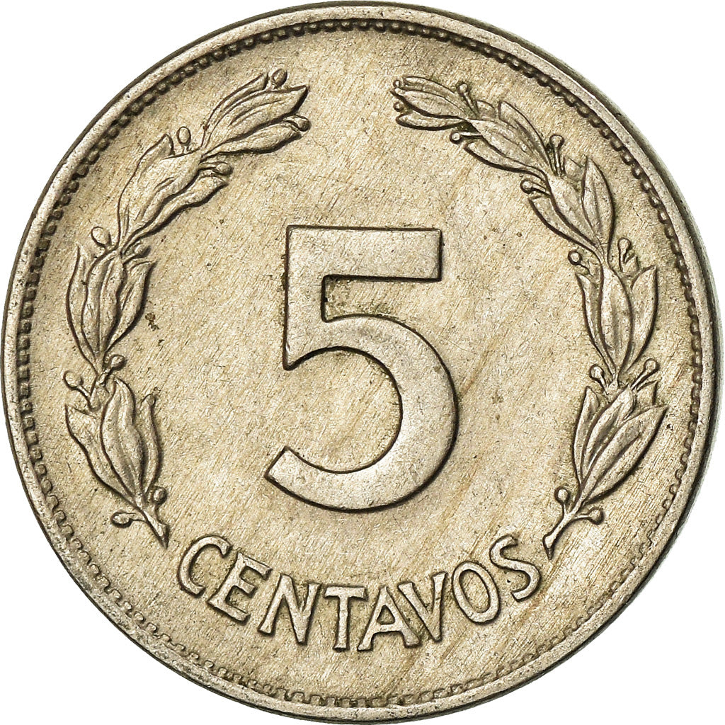 Moneda, Ecuador, 5 Centavos, Cinco, 1946, MBC, Cobre - níquel, KM:75b