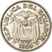 Coin, Ecuador, 20 Centavos, 1959, EF(40-45), Nickel Clad Steel, KM:77.1c