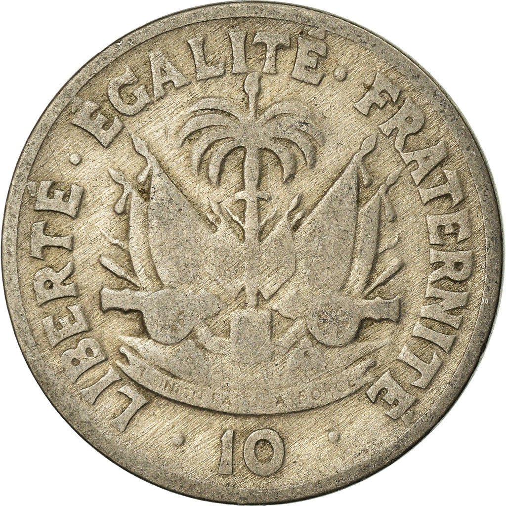 Coin, Haiti, 10 Centimes, 1949, VF(20-25), Copper-nickel, KM:58