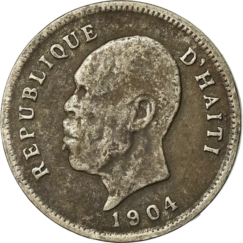Coin, Haiti, 5 Centimes, 1904, VF(20-25), Copper-nickel, KM:53