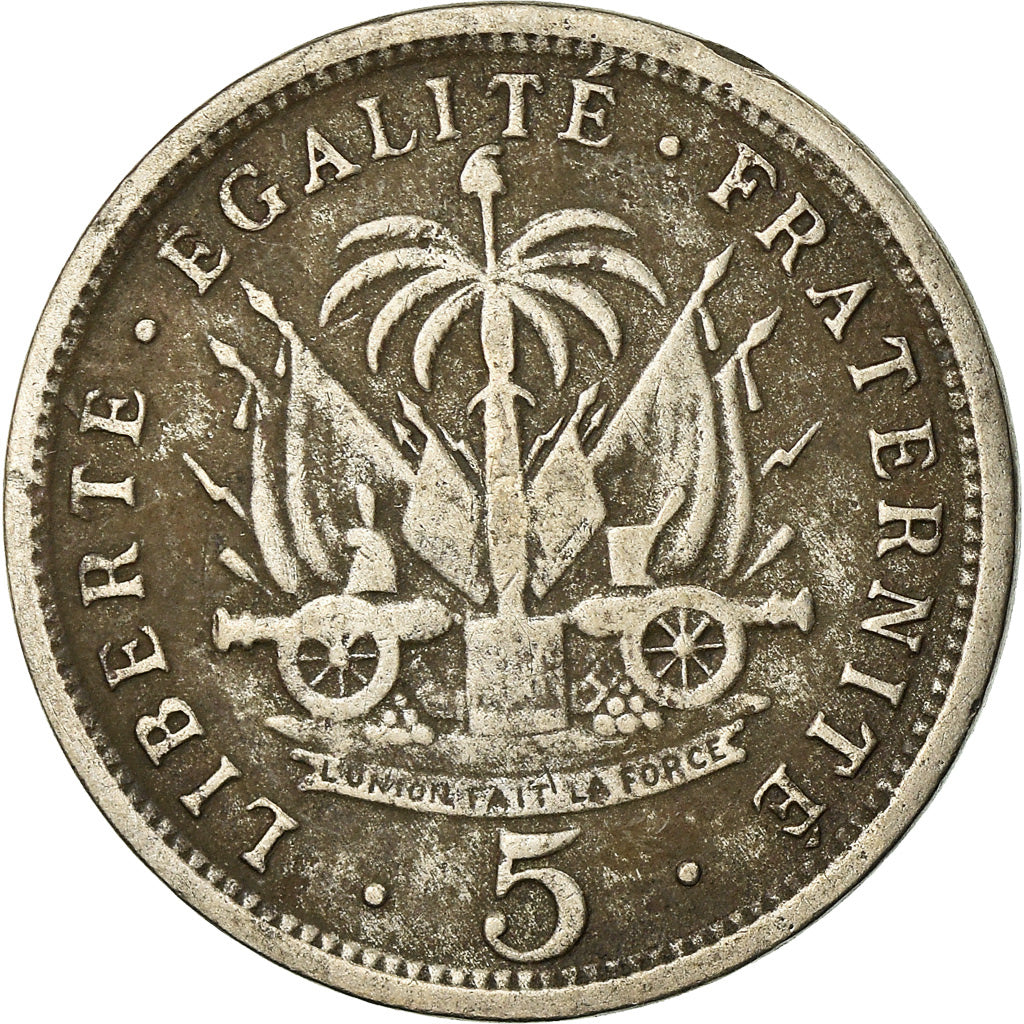 Coin, Haiti, 5 Centimes, 1904, VF(20-25), Copper-nickel, KM:53