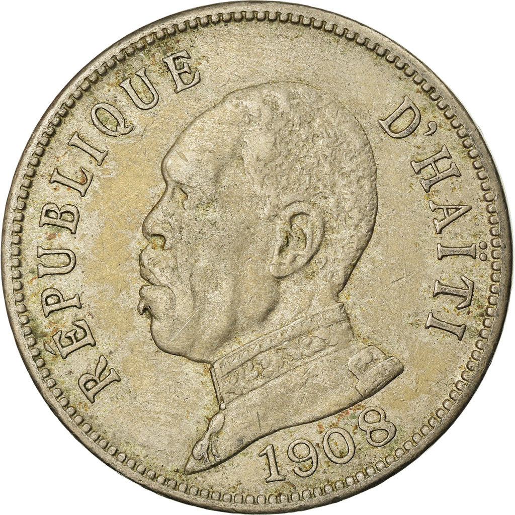 Coin, Haiti, 50 Centimes, 1908, VF(20-25), Copper-nickel, KM:56