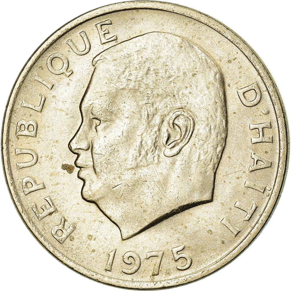 Coin, Haiti, 5 Centimes, 1975, EF(40-45), Copper-nickel, KM:119