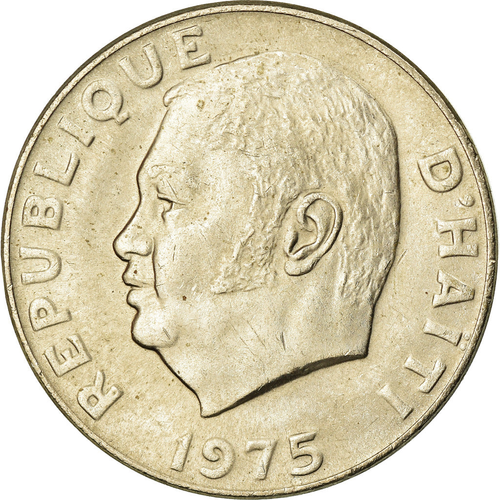 Coin, Haiti, 20 Centimes, 1975, EF(40-45), Copper-nickel, KM:100