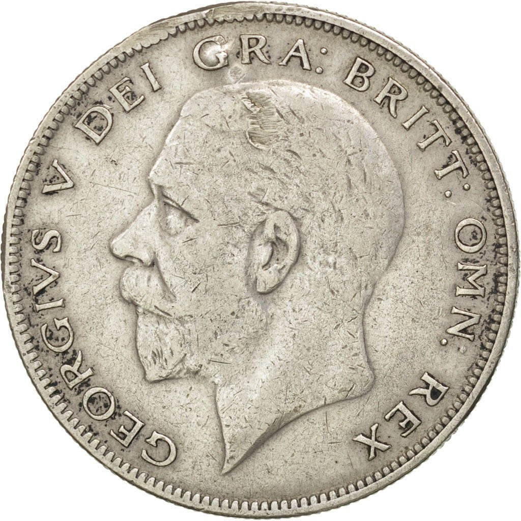 Gran Bretagna, George V, 1/2 Crown, 1929, MB, Argento, KM:835