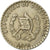Moneta, Guatemala, 25 Centavos, 1976, EF(40-45), Miedź-Nikiel, KM:272