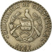 Moneda, Guatemala, 25 Centavos, 1967, MBC, Cobre - níquel, KM:269