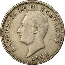 Coin, El Salvador, 10 Centavos, 1951, EF(40-45), Copper-nickel, KM:130