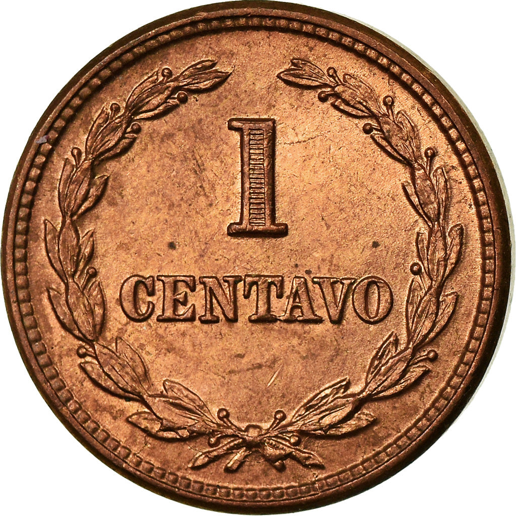 Moneda, El Salvador, Centavo, 1956, MBC, Bronce, KM:135.1