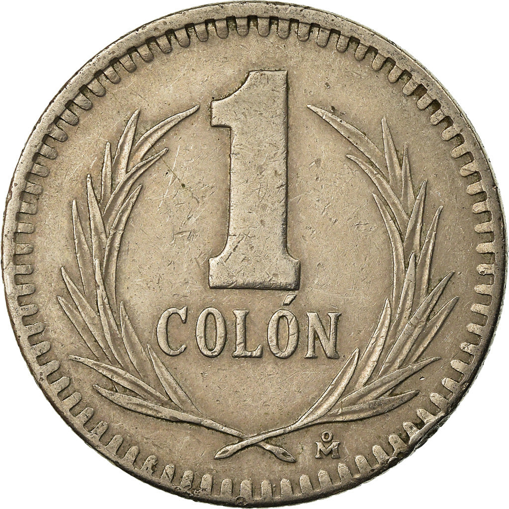 Moneda, El Salvador, Colon, 1985, Mexico City, Mexico, MBC, Cobre - níquel