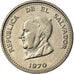 Moneda, El Salvador, 25 Centavos, 1970, MBC, Níquel, KM:139