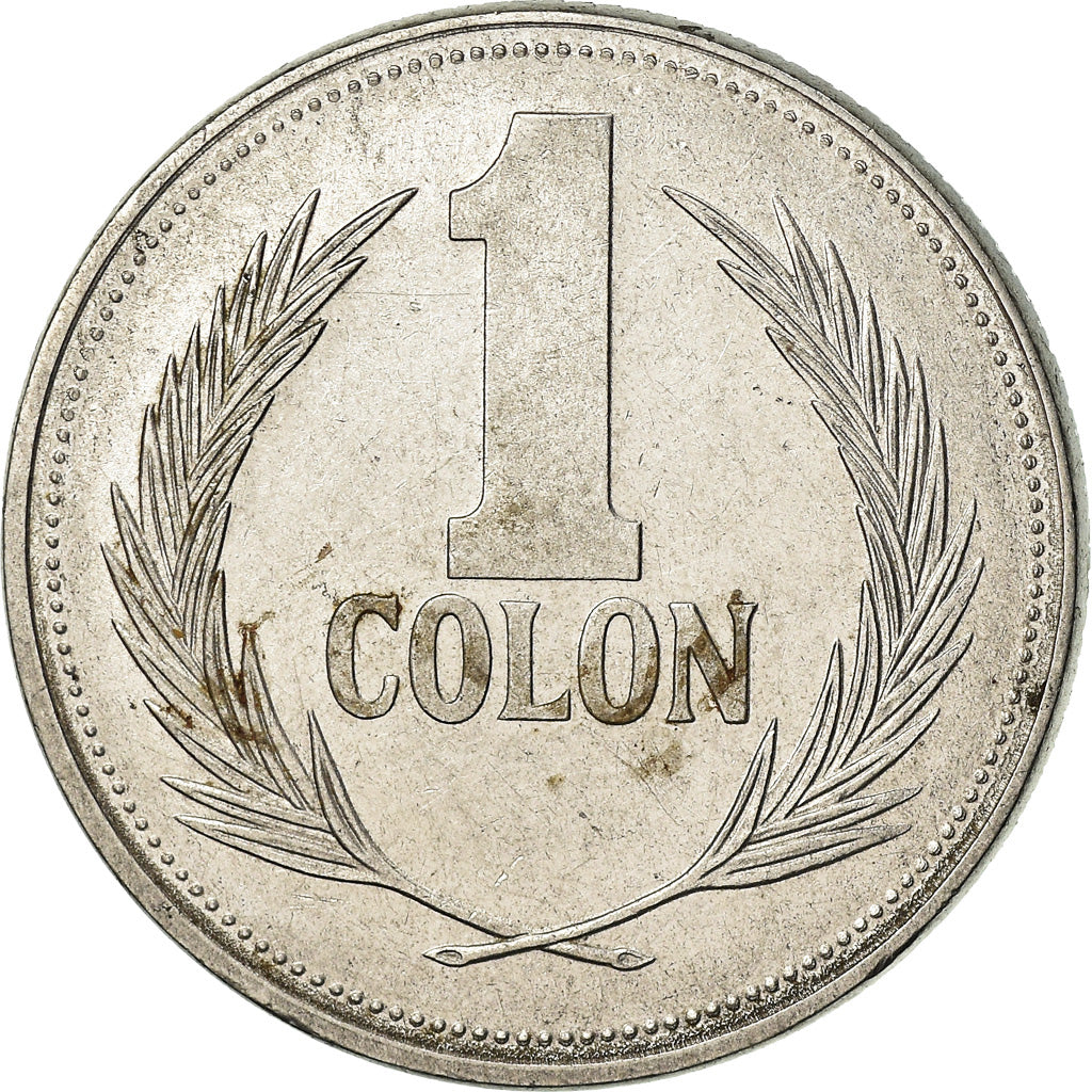 Coin, El Salvador, Colon, 1988, EF(40-45), Stainless Steel, KM:156