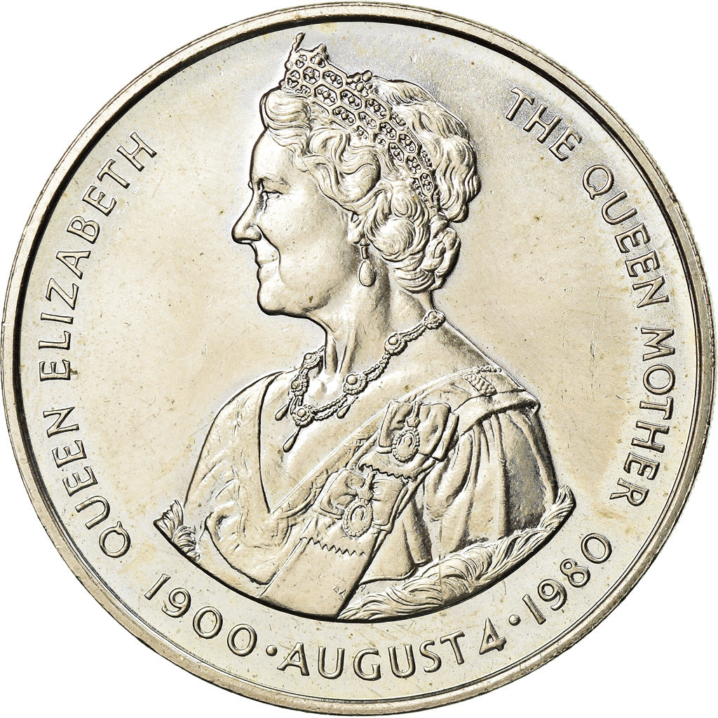 Coin, Falkland Islands, Elizabeth II, 50 Pence, 1980, AU(55-58), Copper-nickel