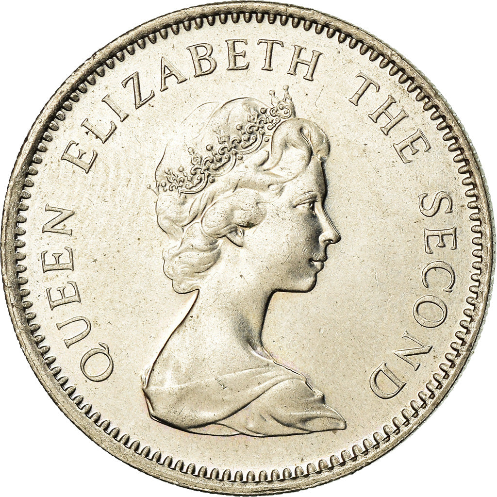 Coin, Falkland Islands, Elizabeth II, 5 Pence, 1987, EF(40-45), Copper-nickel