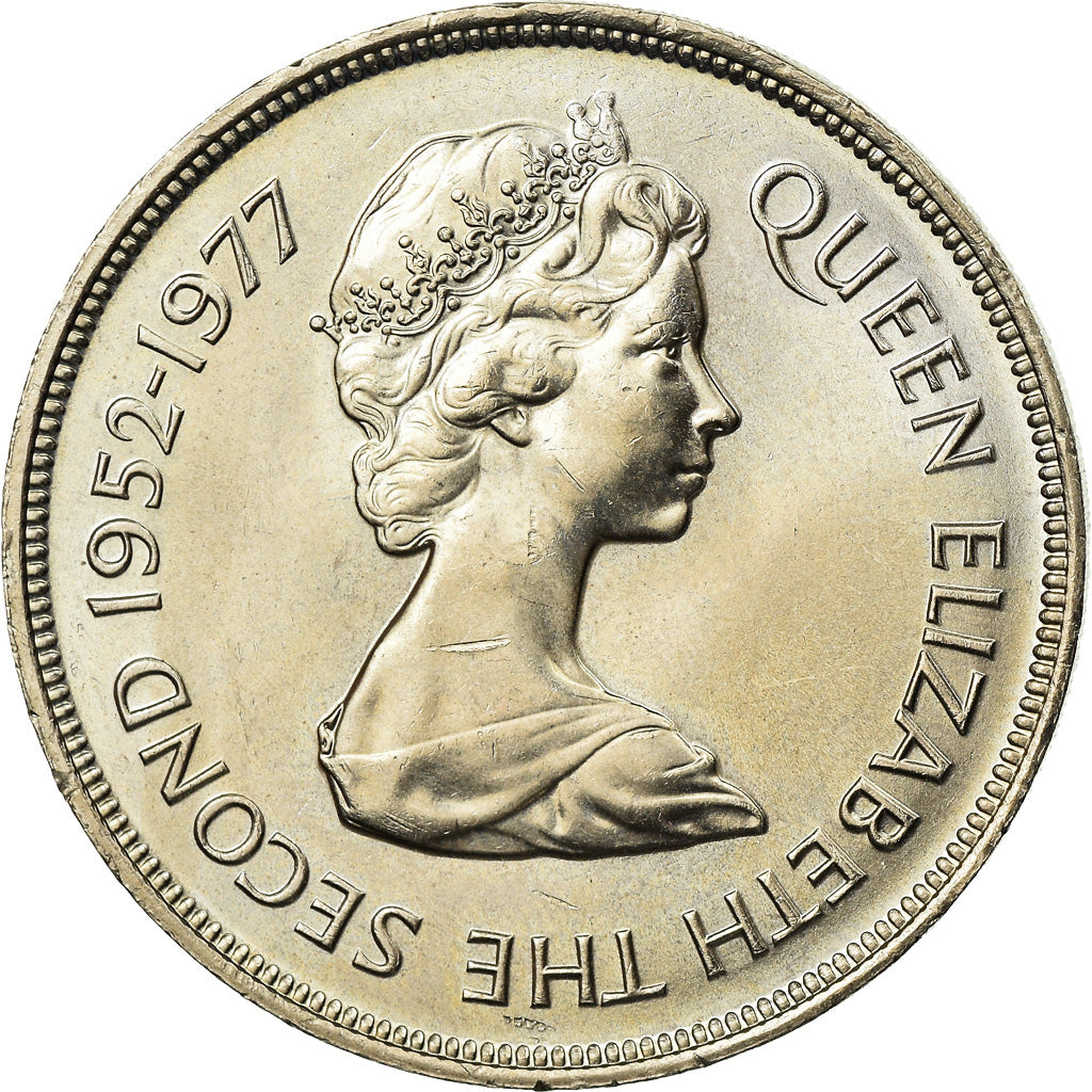 Monnaie, Falkland Islands, Elizabeth II, 50 Pence, 1977, SUP, Copper-nickel