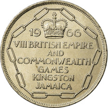 Coin, Jamaica, Elizabeth II, 5 Shilling, 1966, AU(55-58), Copper-nickel, KM:40